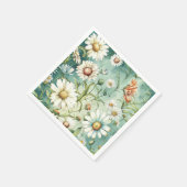All-over Print Daisy Paper Napkins, Servet (Hoek)