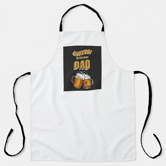 All-Over Print father's day apron Schort (Voorkant)