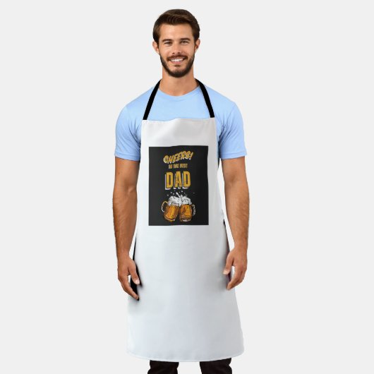 All-Over Print father's day apron Schort (Gedragen)