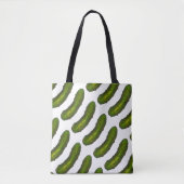 All-over Print Green Dill Pickle Pickles Canvas ta Tote Bag (Voorkant)