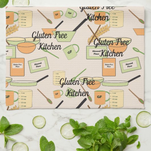 All-over Print Kitchen Towel Gluten Free Kitchen Theedoek (Gevouwen)