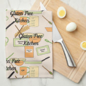 All-over Print Kitchen Towel Gluten Free Kitchen Theedoek (Quarter Fold)