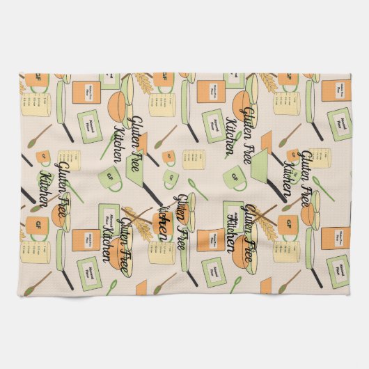 All-over Print Kitchen Towel Gluten Free Kitchen Theedoek (Horizontaal)