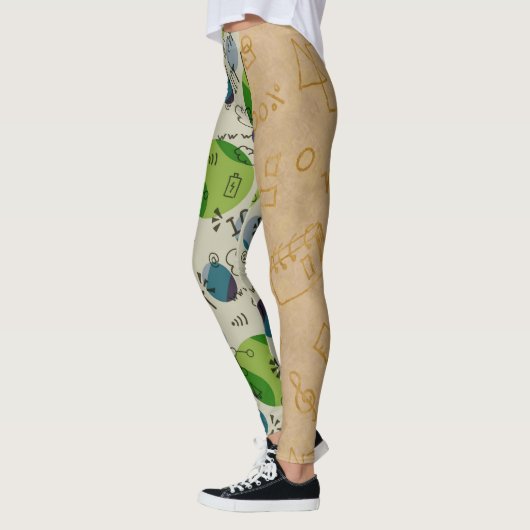 All-Over-Print Leggingen Leggings (Links)