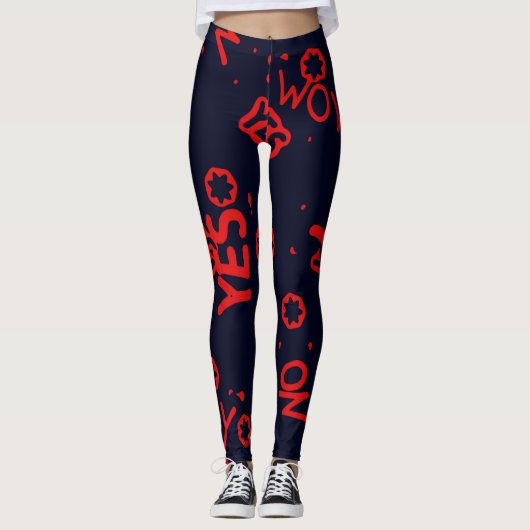 All-Over-Print Leggings (Voorkant)