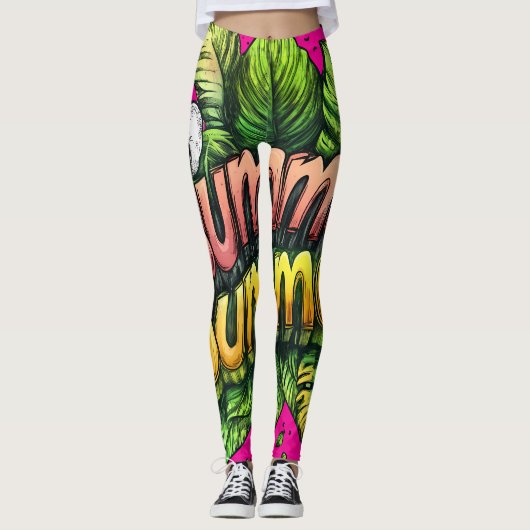 All-Over Print Leggings (Voorkant)