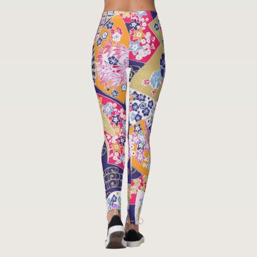 All-Over-Print Leggings Japans handventilatorontwe (Achterkant)