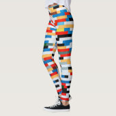 All-Over-Print Leggings met -meerkleurenpatroon (Links)