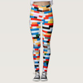 All-Over-Print Leggings met -meerkleurenpatroon (Voorkant)