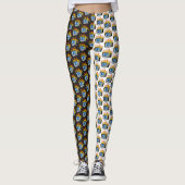 All-over-Print Leggings van Computer Fire (Voorkant)