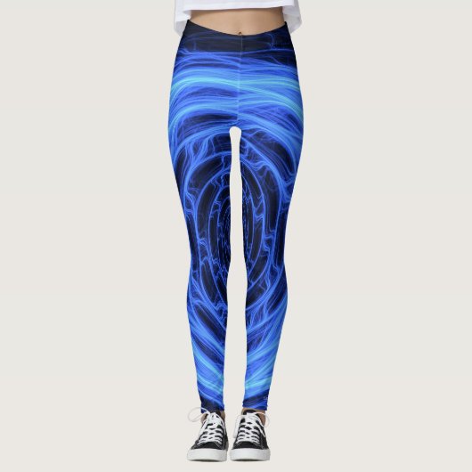 All-over-print Leggings voor abstracte cirkels (Voorkant)