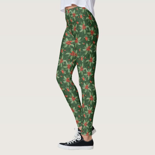 All-over Print Leggings voor Holly en Berries (Links)