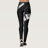 All-Over-Print Leggings voor "Piano Girl" (Achterkant)