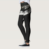 All-Over-Print Leggings voor "Piano Girl" (Links)
