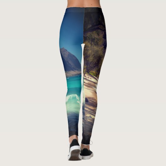 All-Over-Print Leggings voor vrouwen (Achterkant)