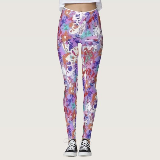 All-Over-Print Leggings voor vrouwen (Voorkant)