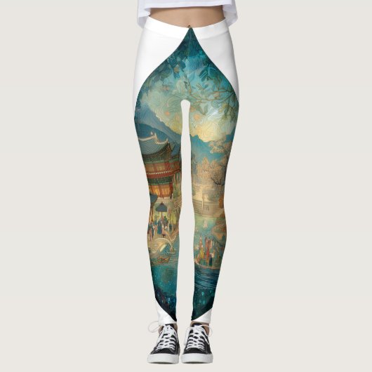 All-Over-Print Leggings voor vrouwen (Voorkant)