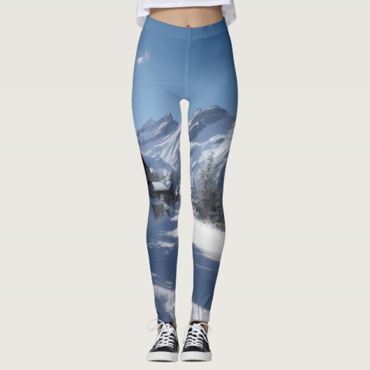 All-Over-Print Leggings voor vrouwen (Voorkant)