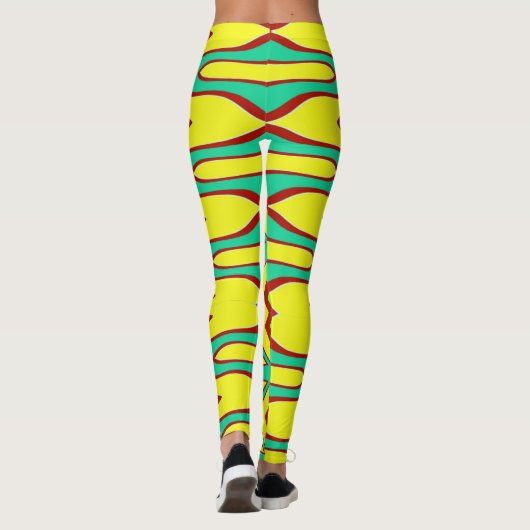 All-Over-Print meerkleur "Ratti_Creative_Arts" Leggings (Achterkant)
