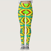 All-Over-Print meerkleur "Ratti_Creative_Arts" Leggings (Voorkant)