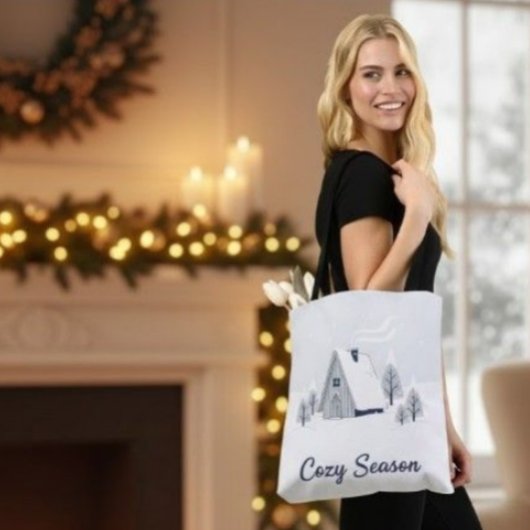 All-Over Print MerryMist Elegant Gold Eucalyptus S Tote Bag