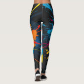 All-over-Print Paint Splatter Leggings (Achterkant)