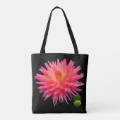 All-Over-Print Red Pink Dahlia & Bud Tas (Achterkant)