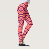 All-Over-Print rode kleur "Ratti_Creative_Arts" Leggings (Rechts)