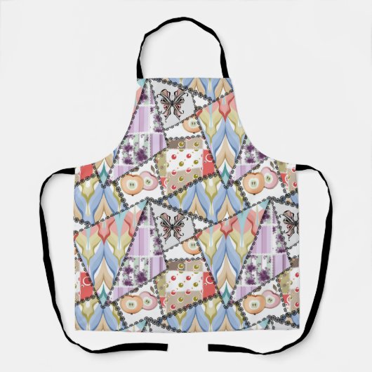 All-over Print Schort Abstracte patchwork-quilting (Voorkant)