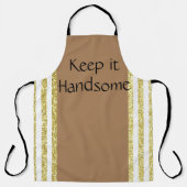 All Over Print Schort Blijf Handig Goud Beige (Voorkant)
