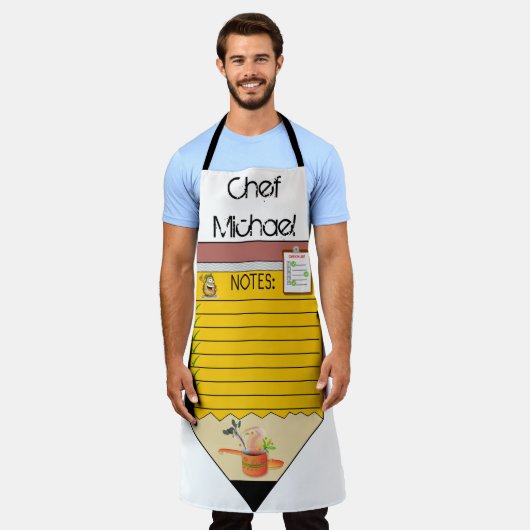 All Over Print Schort Chef (Gedragen)