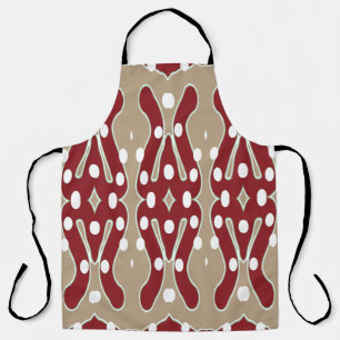 All-Over Print Schort, een veelkleurig weefselpatr Schort