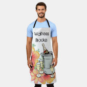 All Over Print Schort Floral Champagne (Gedragen)