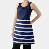 All-Over Print Schort gestreepte marineblauw (Insitu)