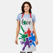 All-over Print Schort, groot 27 x 34 inch Schort (Gedragen)