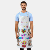 All Over Print Schort Happy Birthday Monkey (Gedragen)