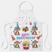 All Over Print Schort Happy Birthday Monkey (Voorkant)