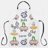 All Over Print Schort Happy Chef Onions Knoflookso (Voorkant)