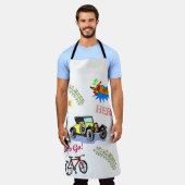 All Over Print Schort Hero Fietswagen Vliegtuig (Gedragen)