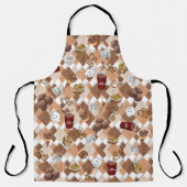 All Over Print Schort Hot Chocolate Marshmallow (Voorkant)