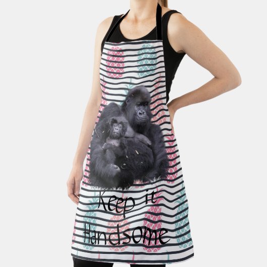 All Over Print Schort Houd het knappe gorilla (Insitu)