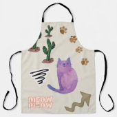 All Over Print Schort Kattenpoten Miauw Cactus (Voorkant)