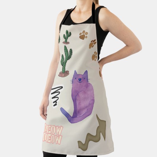 All Over Print Schort Kattenpoten Miauw Cactus (Insitu)