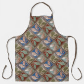 All-over Print Schort met eikenblad tegel pint (Voorkant)