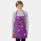 All-Over Print Schort - Paarse (Gedragen)