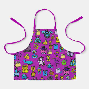 All-Over Print Schort - Paarse