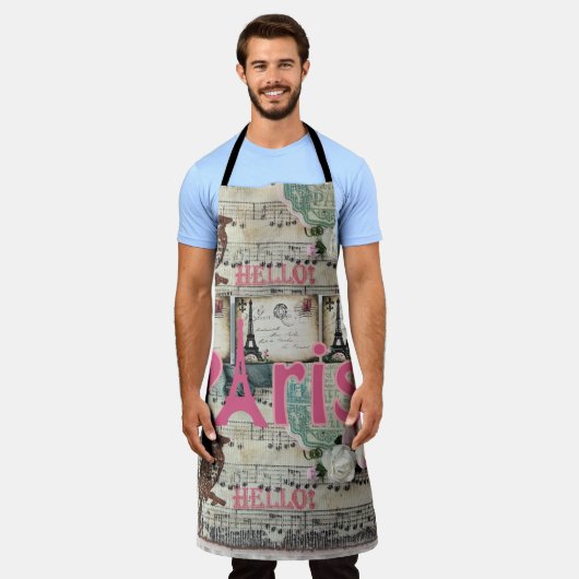 All Over Print Schort Paris, Frankrijk (Gedragen)