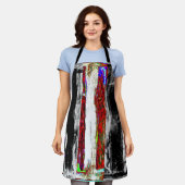 All-Over Print Schort – Reflection Layers (Gedragen)