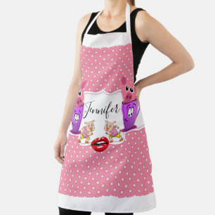 All Over Print Schort Roze Varkenshart