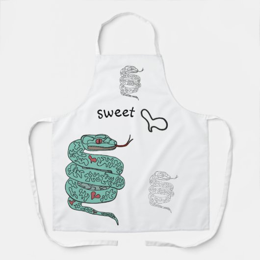 All-Over Print Schort Snake Sweet, Medium (Voorkant)